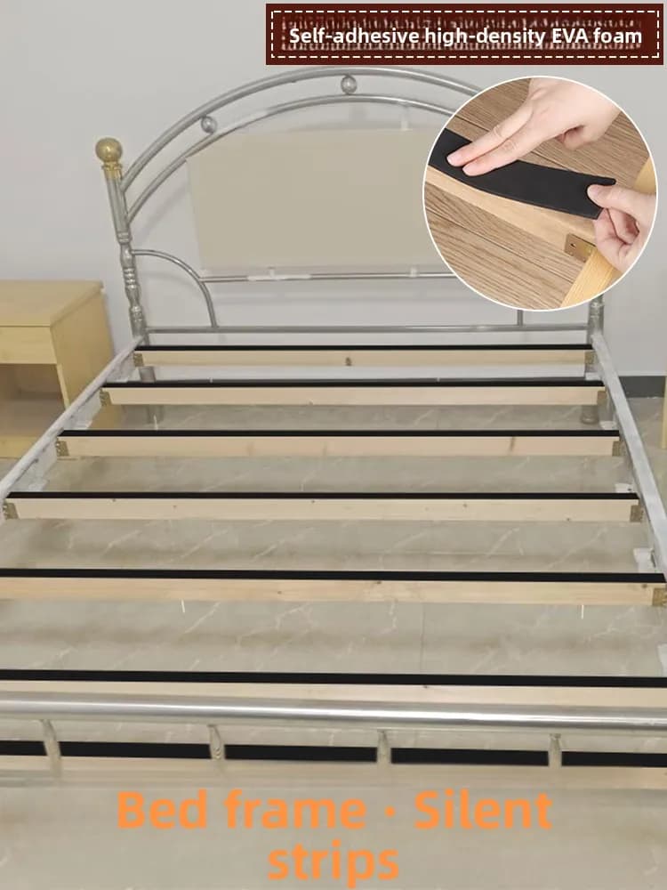 Dormi ential Tappetini Antirumore per Letto, Cuscinetti Silenziosi per Letti in Legno e Ferro, Antiscivolo