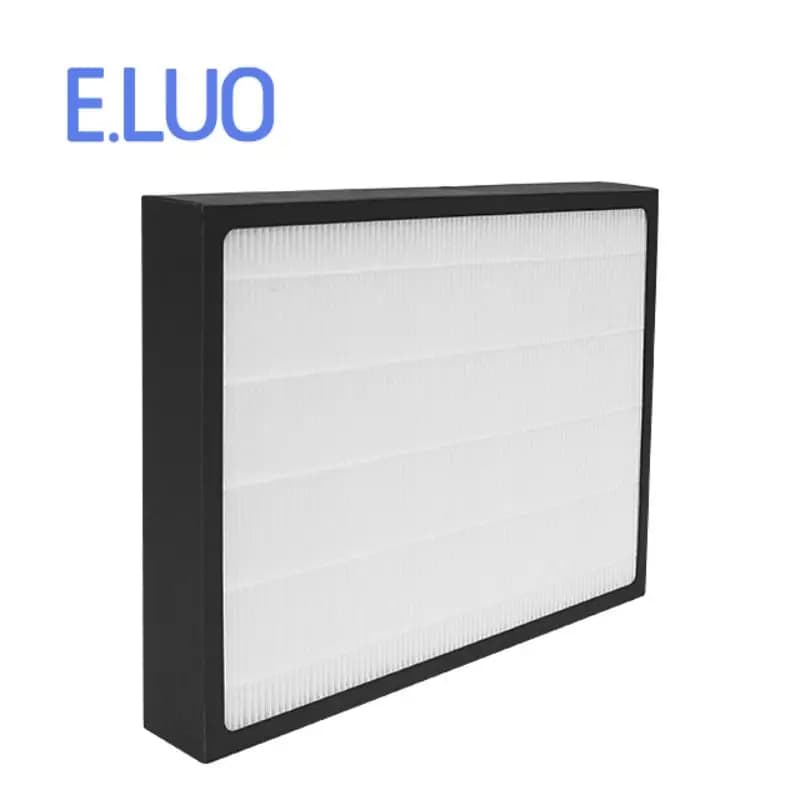 Filtro Hepa personalizzato 140x140x15mm con bordo nero
