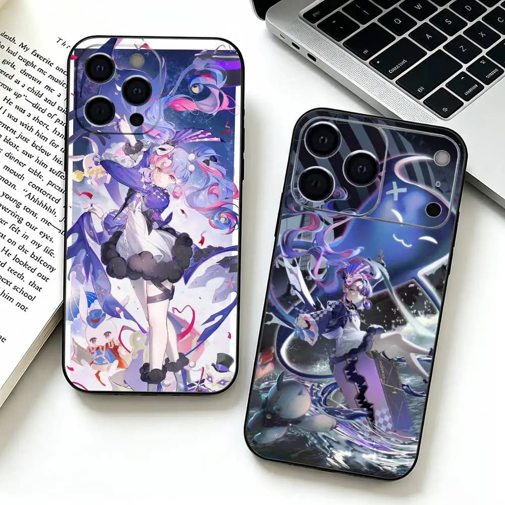 Game R-Roccia W-Wuthering Waves Phone Case For iPhone 17,16,15,14,13,12,11 Pro Max,16Plus,XS Soft Black Cover