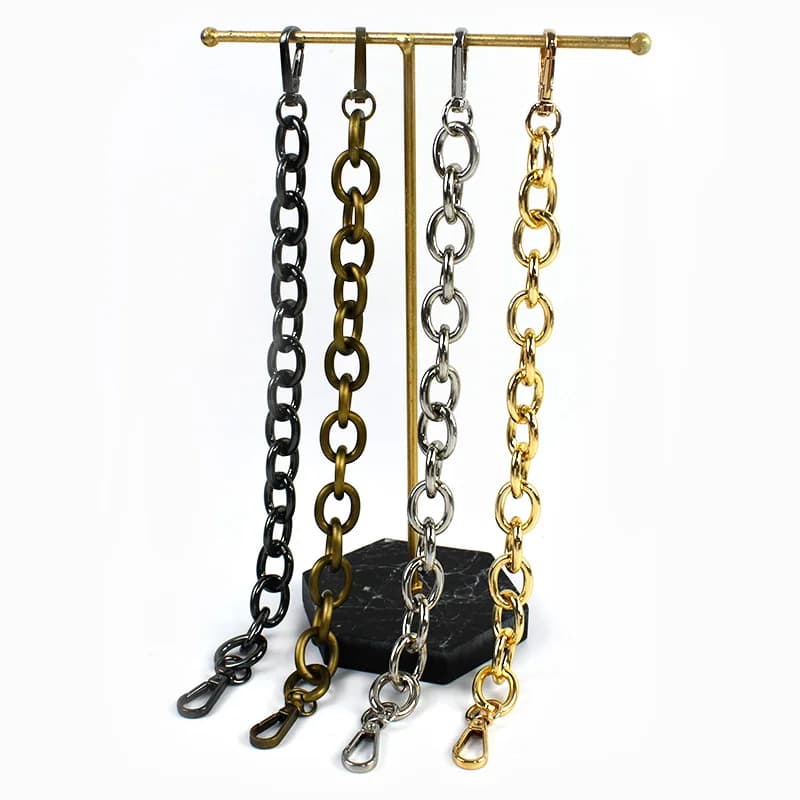 5/10 pezzi catena per borsa in metallo per maniglia borsa 30/60 cm connettore cinturino estensione catene di regolazione pochette accessori hardware fai da te