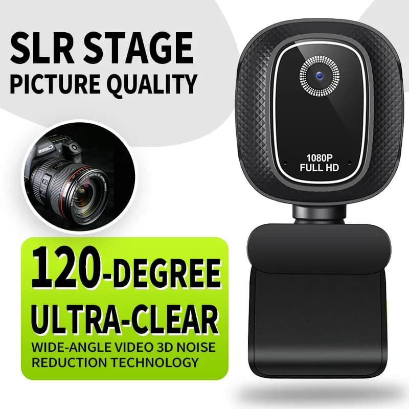 Webcam 2K, Web Camera 1080P 4K for Streaming, Autofocus, USB with Microphones for YouTube, Desktop/Laptop