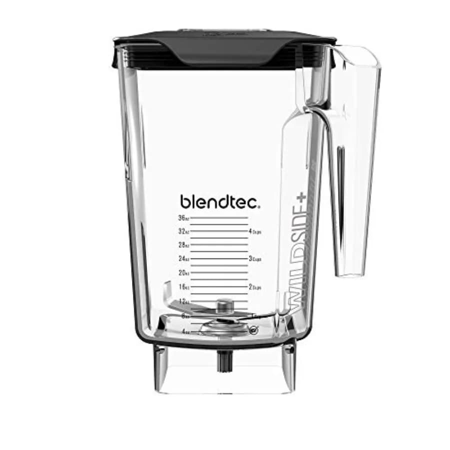 3 Qt Blendtec WildSide Commercial Blender with Airtight Closing Cover for Intensive Use, Plastic Resistant Without BPA, Transparent and Safe