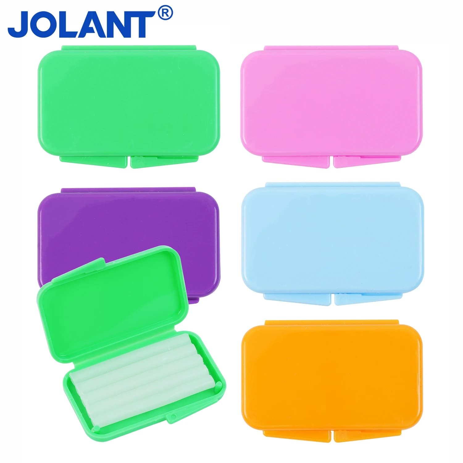 5 scatole JOLANT Dentale Ortodontico Sollievo Cera Stick Per Bretelle Staffa Gomma Irritazione Sbiancamento Dei Denti Materiali