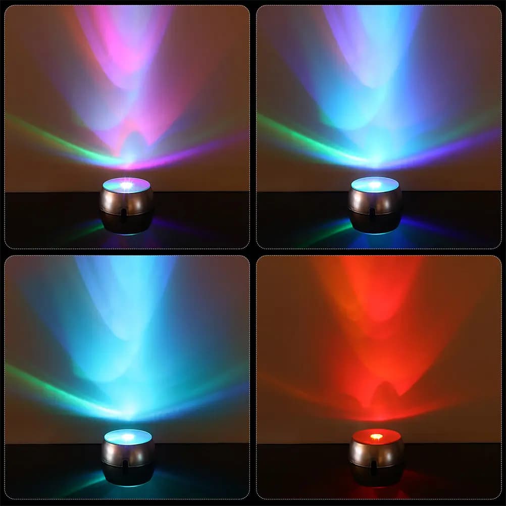 Set di 6 Base Luminose LED San Cai per Esposizione Cristalli, Supporto Illuminato per Sfera di Cristallo, Decorazione Casa, Accessorio per Lampada Notturna