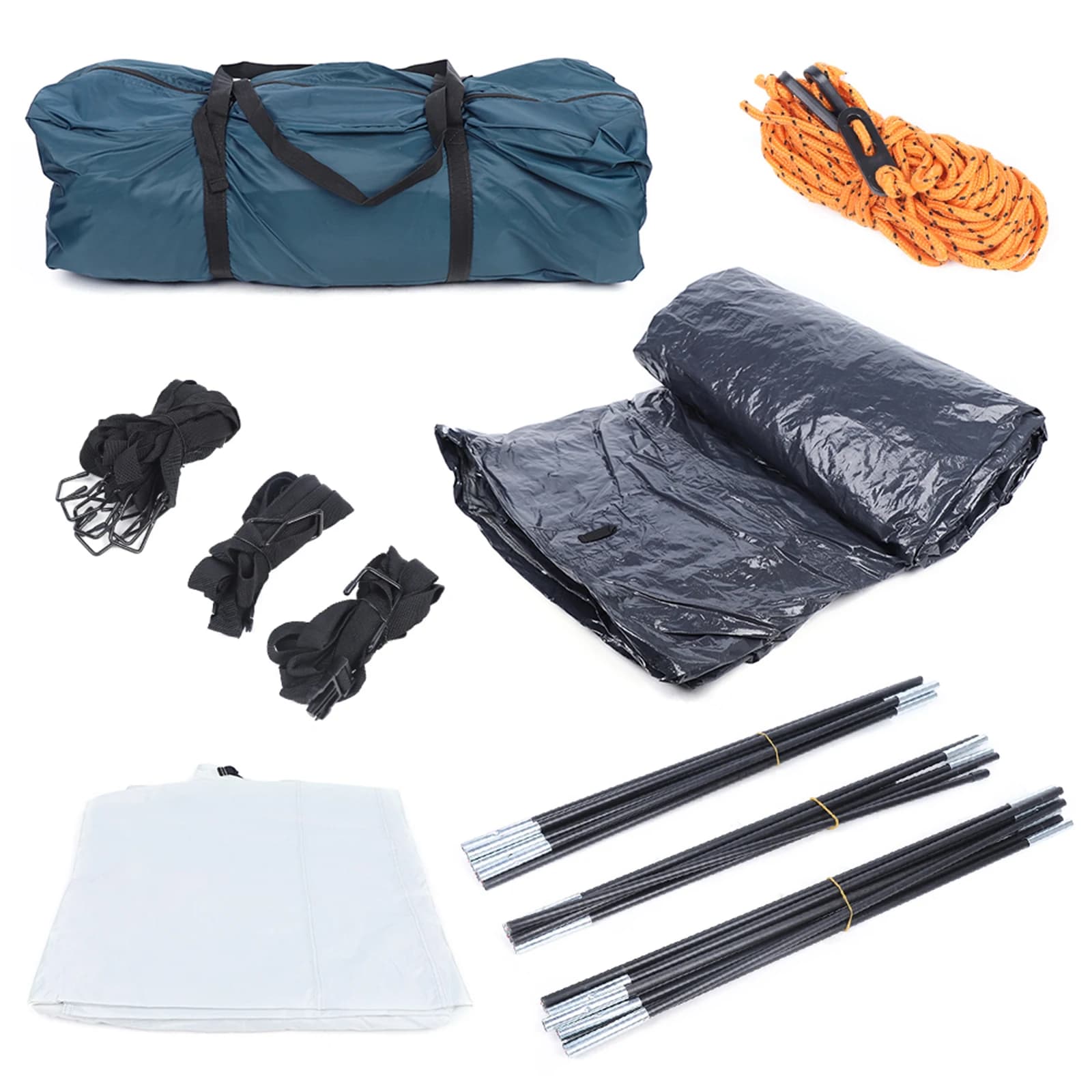 (Saldi di Liquidazione!) Tenda da Tetto per Auto 2.5m, Tenda da Campeggio per SUV con Tessuto Oxford Impermeabile, Tenda da Campeggio per Veicoli