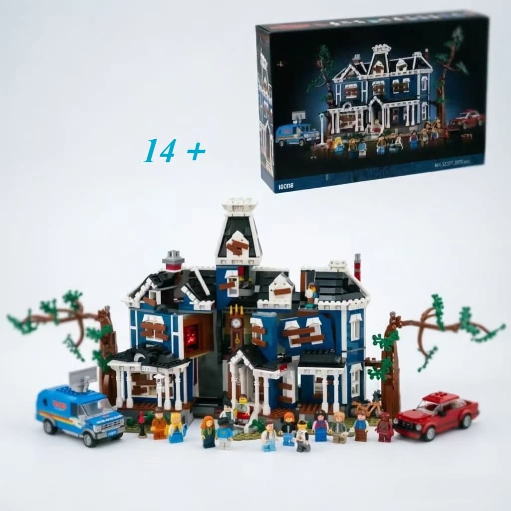 11370 Nuovo Set di Blocchi Modulari su Larga Scala, Modello di Casa Residenziale Fai-da-Te, Giocattolo Educativo per Bambini e Adulti, Regalo per le Feste