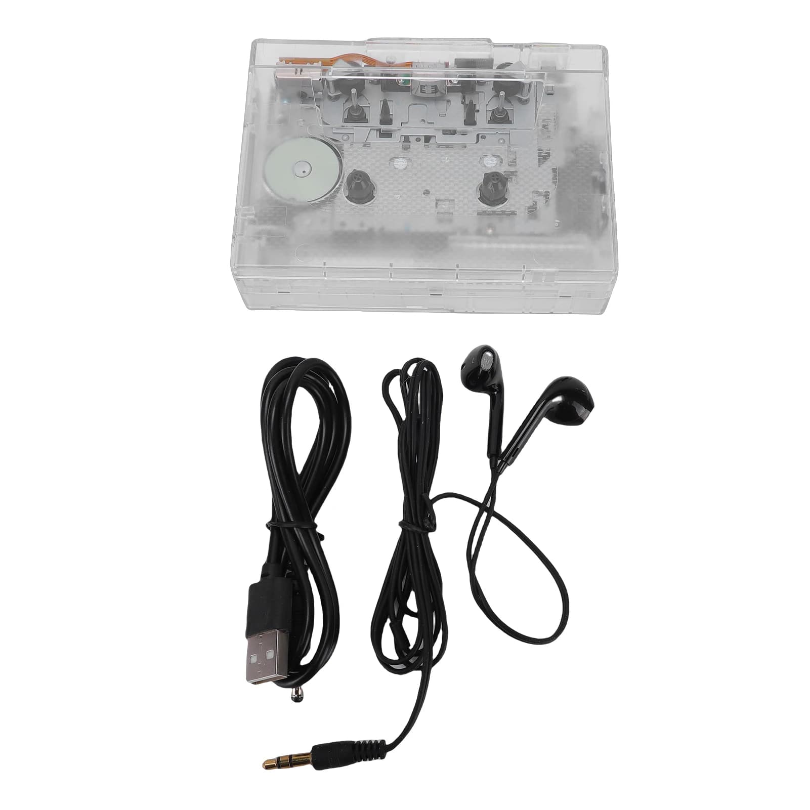 Cassette Tape Player 3.5mm AUX Hole USB Flash Drive USB Card Reader Supported Bluetooth Cassette Tape Player with MP3 Converter