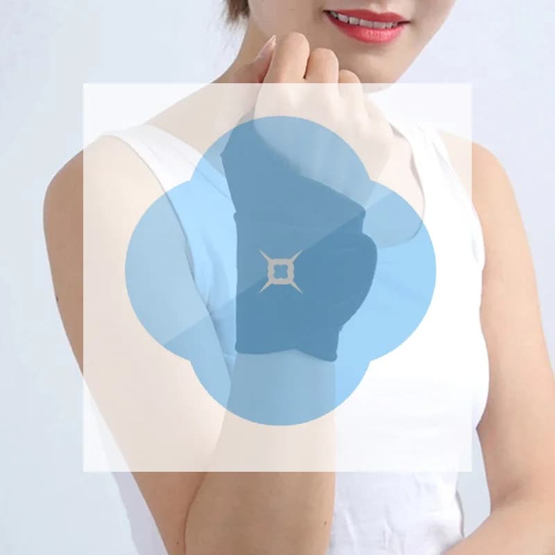 1 Pezzo Fascia da Polso Autoriscaldante con Terapia Magnetica, Supporto Compressivo per Alleviare il Dolore, Scaldamani