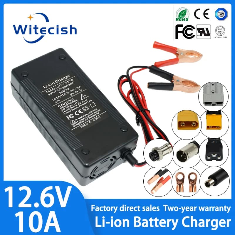 12V 10A 12.6V 10A 18650 Lithium Battery Charger for 3S 10.8V 11.1V li-ion Battery Fast charging Charger High quality
