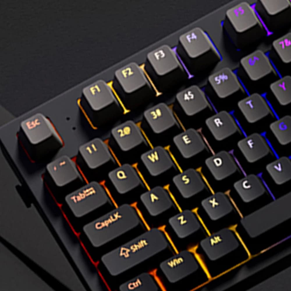 Keycaps 2026 Ink Shadow RGB Retroilluminati con Stampa Superiore, 133 Tasti, Profilo OEM, Trasparenti, in PBT Double Shot per Tastiera Meccanica