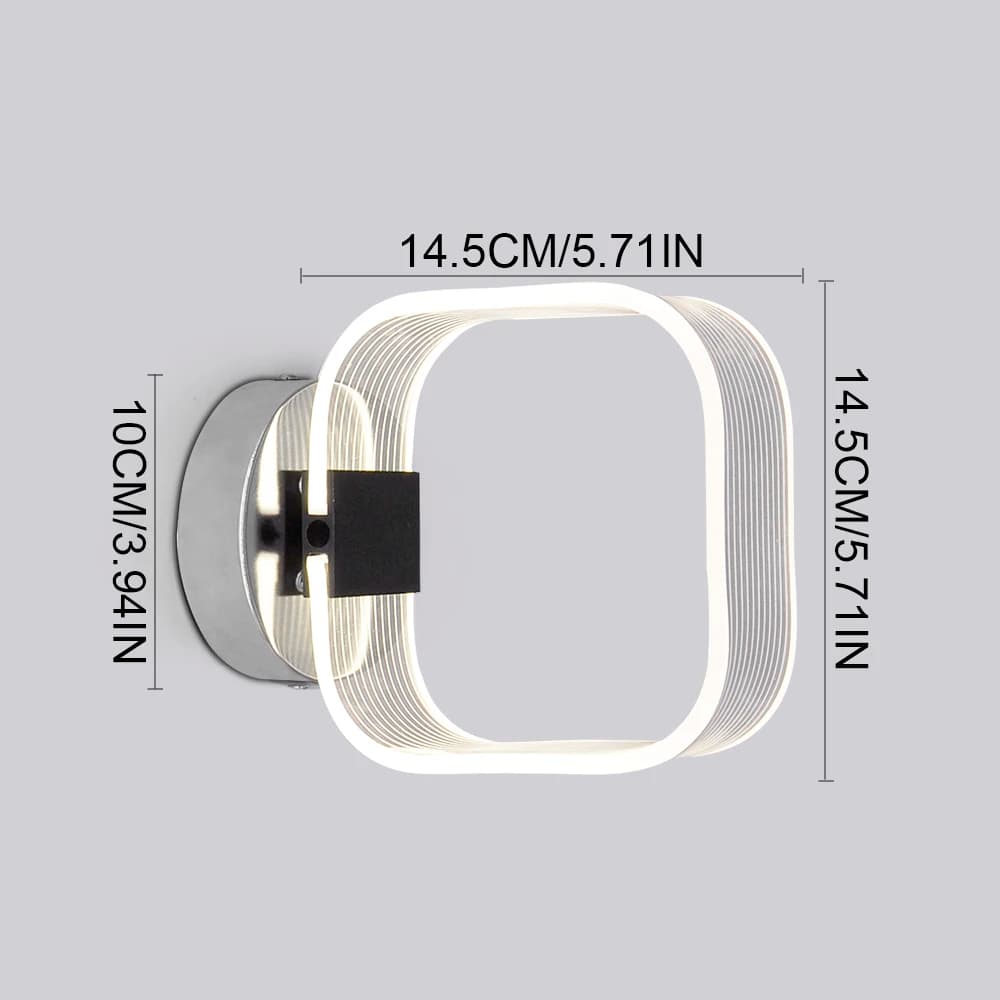 Artpad Lampada da parete moderna Lampade da parete per interni a LED 220V 6W Illuminazione notturna calda per camera da letto Corridoio Corridoio Bagno Applique Luce