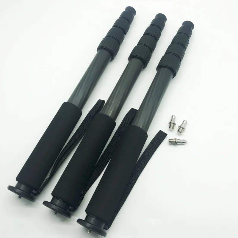 Asta di Supporto per Fotocamera da 1440mm in Fibra di Carbonio, Asta Telescopica per Selfie Stick e Microfono