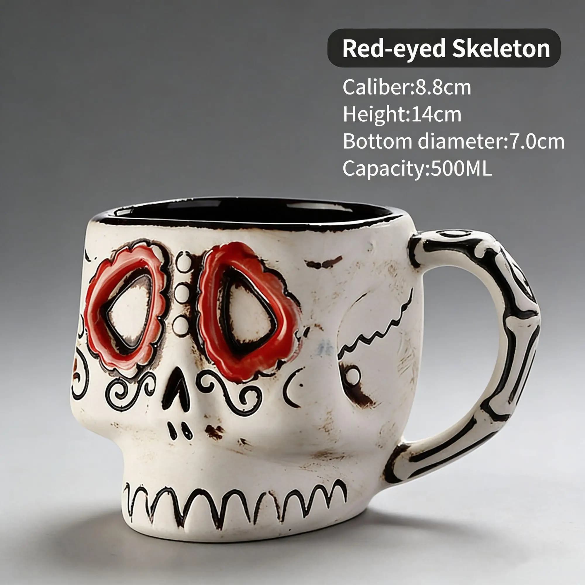 Tazza Tiki in Ceramica Creativa da 490ml, Boccale da Birra in Porcellana, Accessorio da Bar