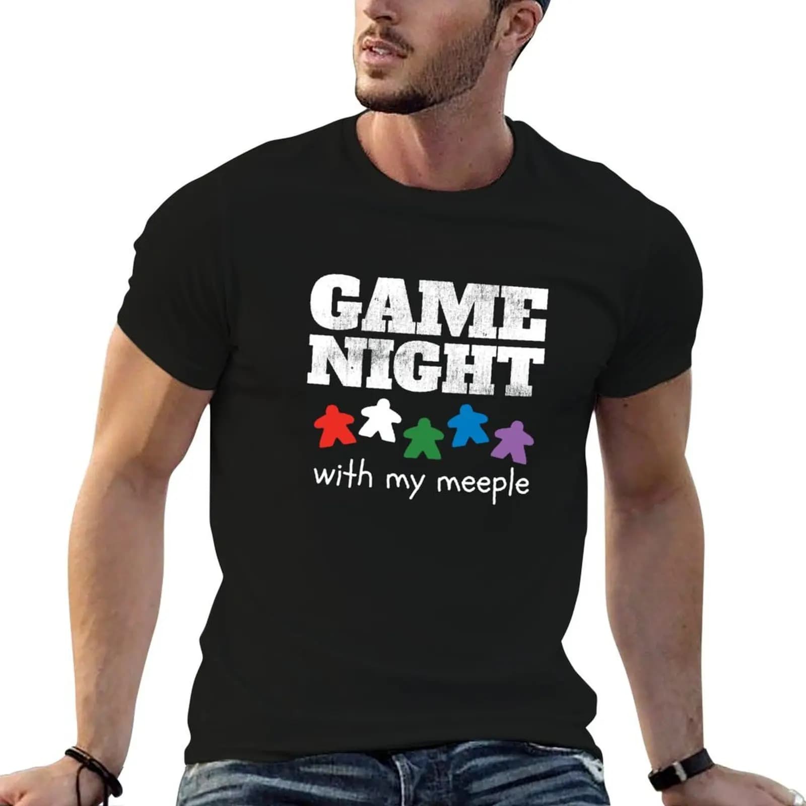 Board Game Night Family Friends T-Shirt graphic t shirts cute clothes anime shirts men