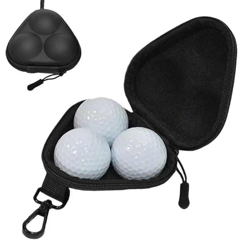 Borsa per palline da golf portatile Borsa per palline da golf con moschettone Custodia rigida per donna Accessori di facile accesso Uomo all'aperto