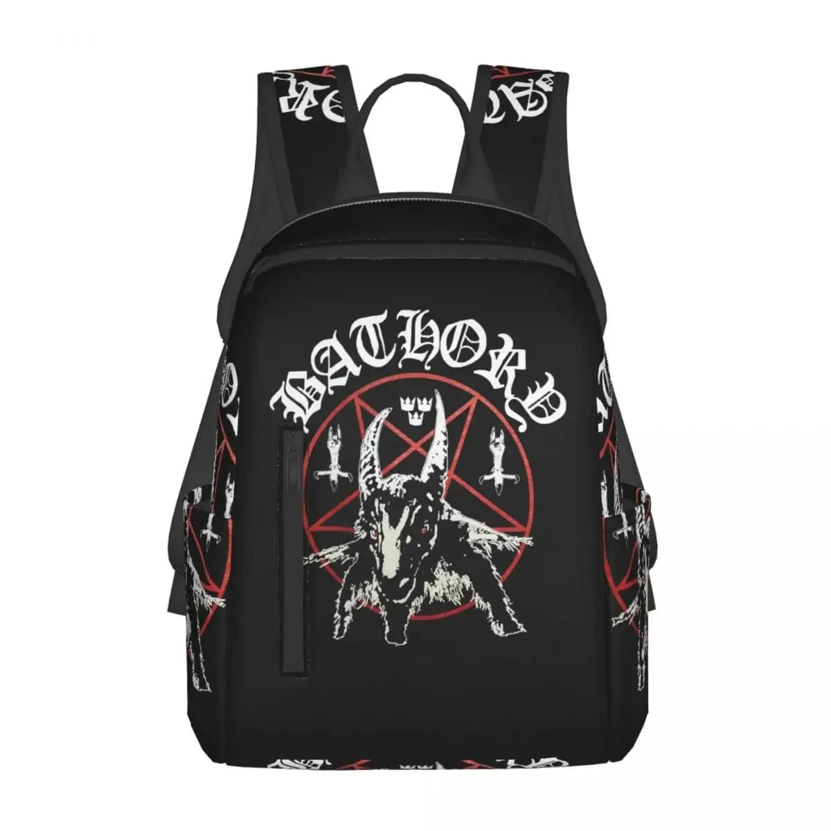 Bathory Logo Backpack Daypack Kids BookBag School Bag Shoulder Bags for Men Women