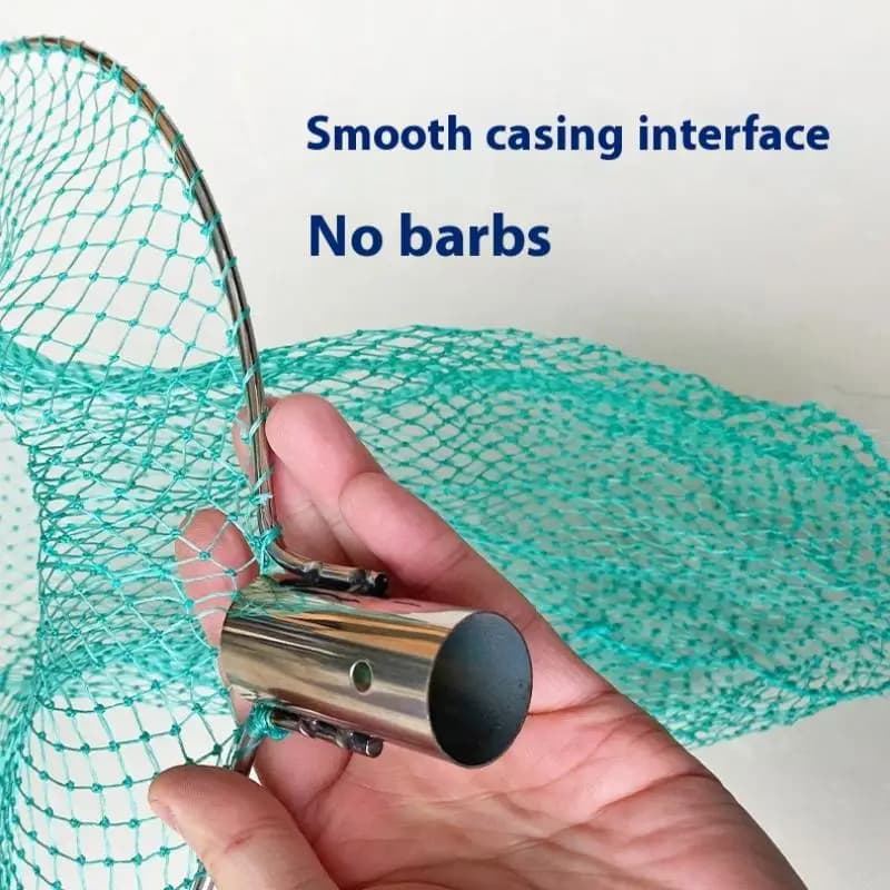 1Pc Fishing Mesh Net Head Fishing Tackle Copying Net Head For Freshwater Saltwater Without Handle
