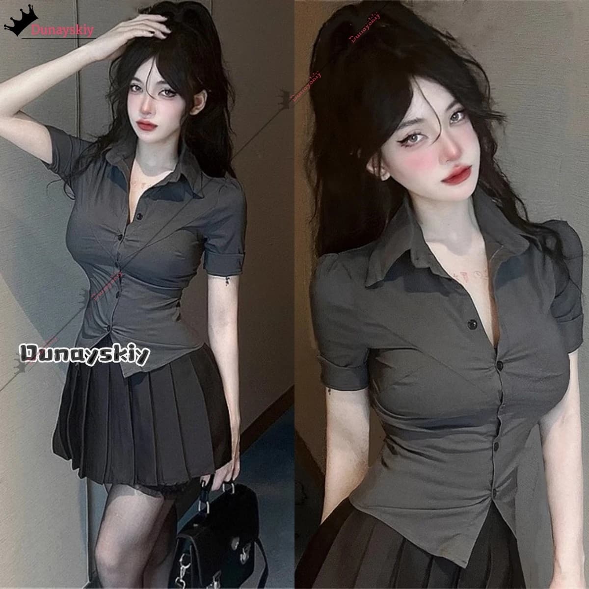 Camicie da donna Kawaii Jirai Kei Lolita Costume Cosplay Camicetta stile giapponese Elegante manica lunga Dolce vestito Travestimento di Halloween