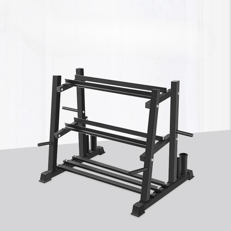 Multifunctional three-layer dumbbell rack Kettlebell rack Bell Multifunctional gym storage