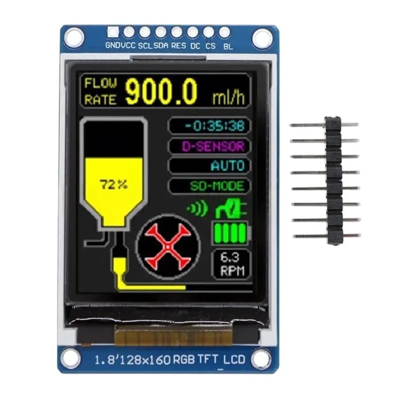 SMT32 Kit for Arduino Compatible with 1.8 Inch LCD Screen, SPI Interface, Serial Door, Display Module with IC ST7735S, Resolution 128X160