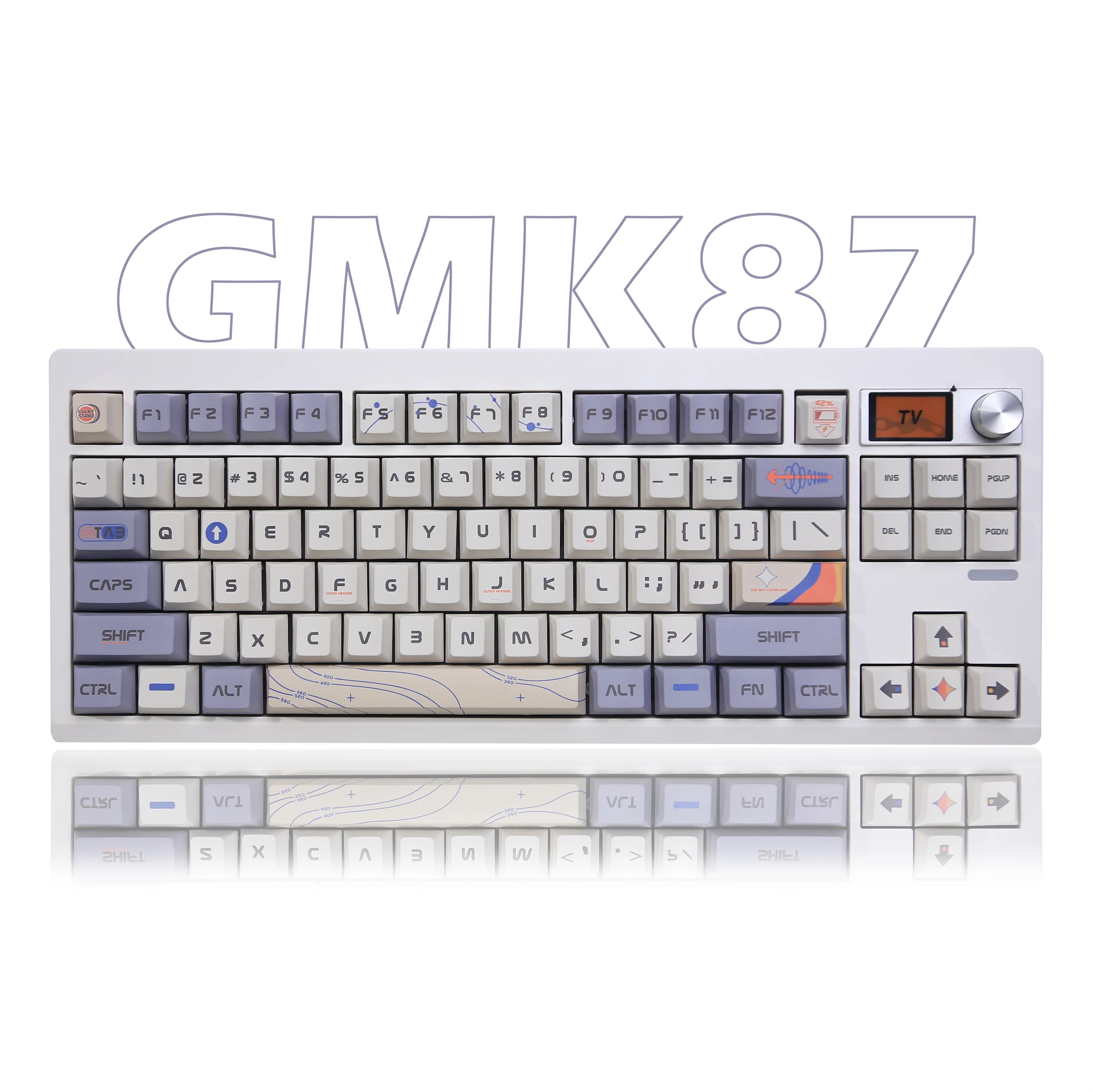 GMK87 kit tastiera meccanica intercambiabile a caldo Bluetooth 5.0 2.4G supporto struttura guarnizione retroilluminata RGB Wireless per VIA personalizzata