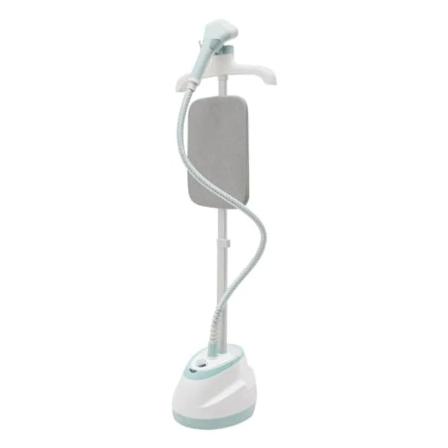 Vaporizzatore Professionale 2-in-1 per Indumenti con Asse da Stiro e Appendiabiti, Uscita Vapore 1.6L in 45 Secondi, Acciaio Inossidabile