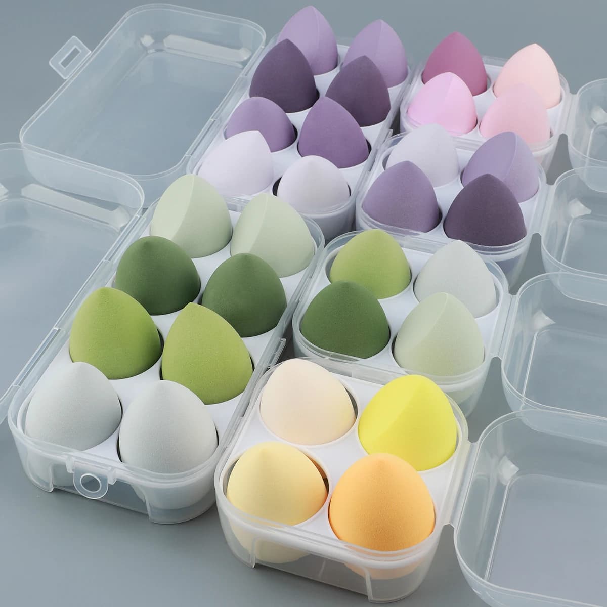 4/8pcs Makeup Sponge Blender Beauty Egg Cosmetic Puff Soft Foundation Sponges Powder Puff Women Make Up Accessories Beauty Tools