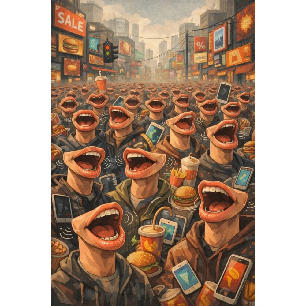 500/1000/1200/2000 PCS Jigsaw Puzzles Fast Food Crowd Family Activity Relaxing Games for Living Room Home Decor Gift