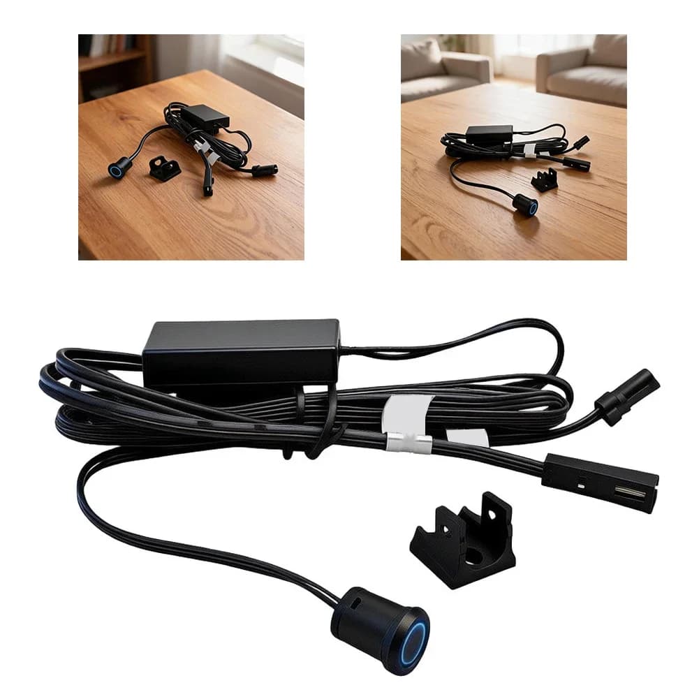 Dimming Controller DC12V 24V For LED Strips With Detachable Touch Switch Smooth Brightness Adjustment PVC Housing