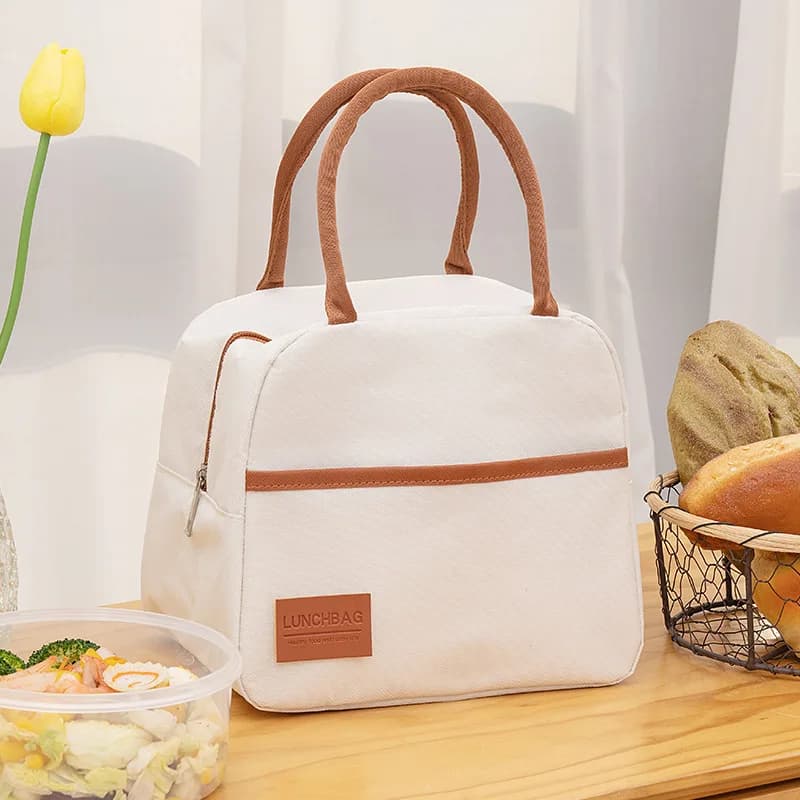 Borse per il pranzo semplici Borsa Bento giapponese di grande capacità per ragazze Borsa termica portatile isolata per pranzo da picnic da viaggio 2025 Nuovo regalo