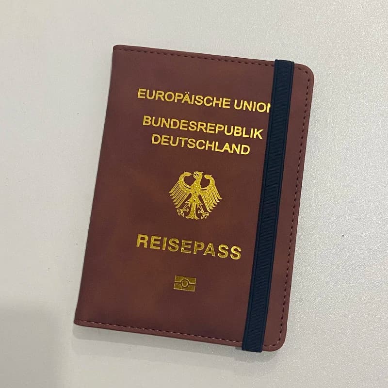 Custodia in Pu per passaporto germania custodia in Pu per passaporto porta carte di credito da viaggio porta passaporto republik nomi personalizzabili