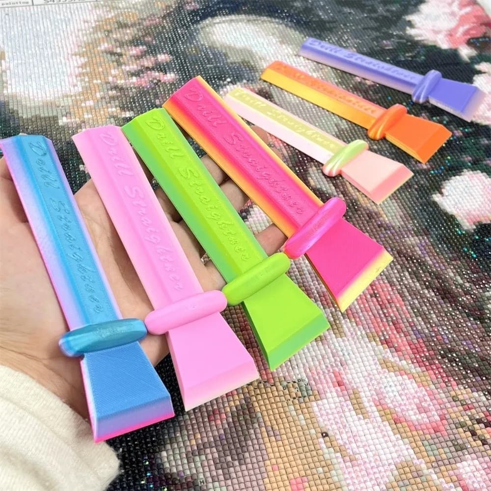 Strumento di Fissaggio per Diamond Painting, Strumento Antiscivolo per Raddrizzare i Diamanti, Strumenti per Ricamo e Pittura con Pietre, Strumento per Bordi Dritti, Fai da Te, Artigianato