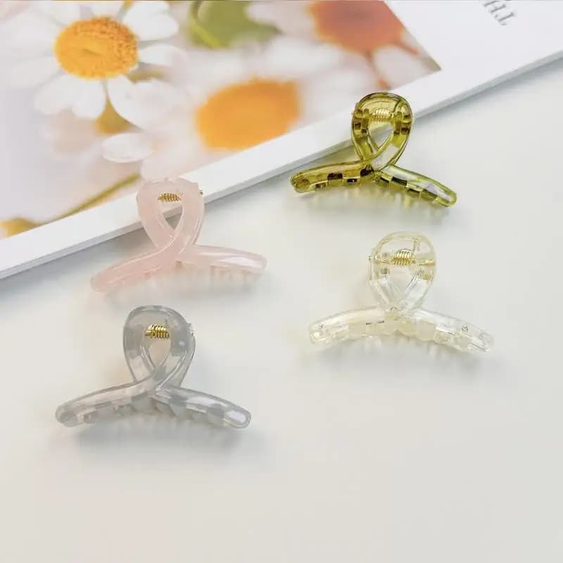 10/50Pcs 4CM Mini Claw Clips Jelly Color Hair Claws For Girls Children Cute Hairpin Little Ponytail Shark Clip