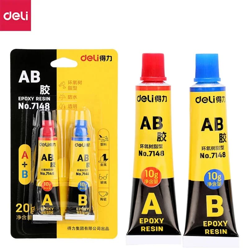 10g Epoxy Resin AB Glue Transparent Strong Plastic Metal Mold Glue A+B 20g High Viscosity Universal Glue