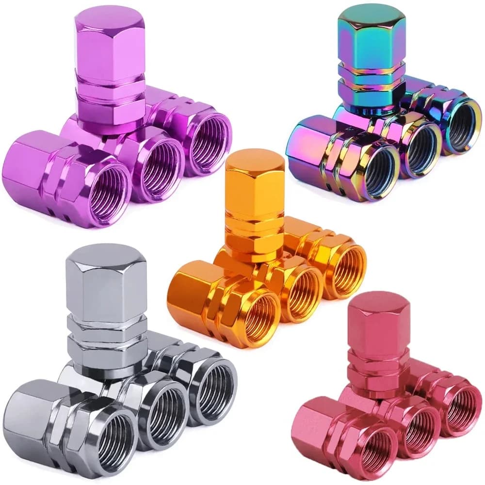 Decorative Pneumatic Valves, Aluminum Alloy Accessories for Car Wheels, Motorcycles and Bicycles, Model 2030
