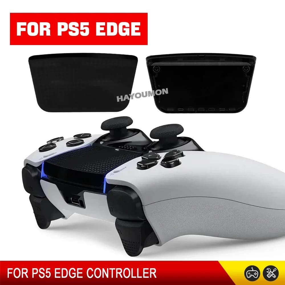 Touchpad di Ricambio in Plastica Nera per Controller PS5 Edge, Parte di Riparazione per Gamepad, Accessori per Giochi