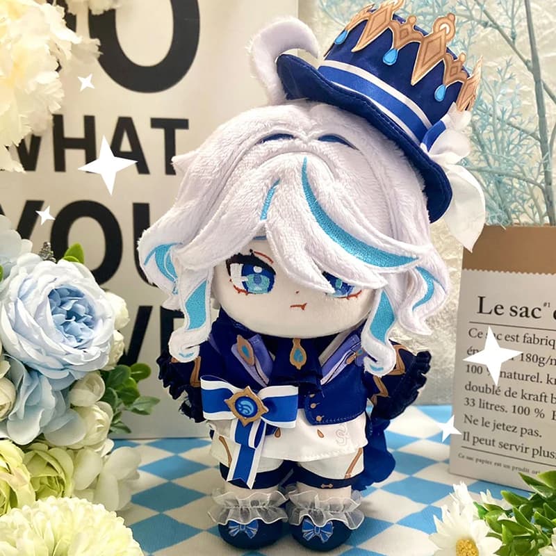 Anime Furina Plush Doll Fans 20cm Change Clothes Soft Stuffed Pillow Genshin Impact Plush Toys Focalors Dolls Birthday Gifts