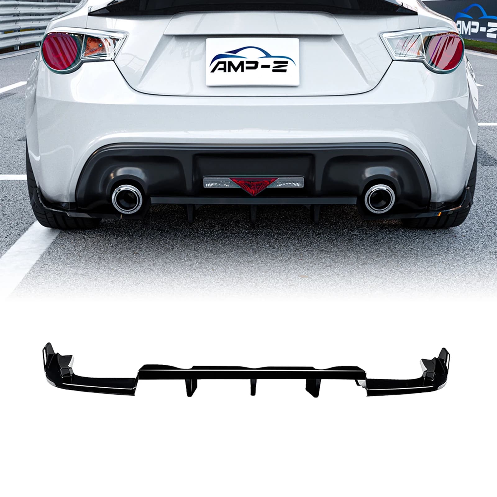 For Toyota GT86 Scion FR-S FRS 2013-2016 Subaru BRZ 2013-2021: Rear diffuser, Spoiler, Splitter and bumper protection