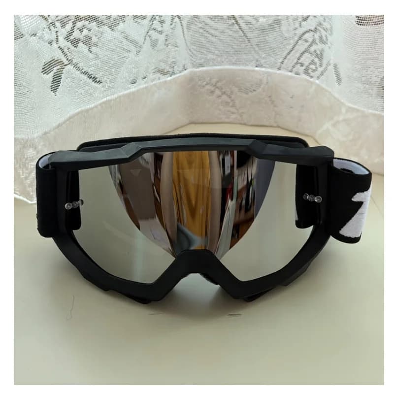 Outdoor Utility Sports Goggles Adjustable Fit Windshield Eyeglass for Ski Riding Desert Trekking Cross Country Sport