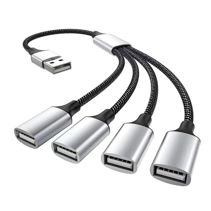 Hub caricatore USB a porta multipla Splitter 2 3 4 vie con funzione OTG Docking station per adattatore di alimentazione per la ricarica del telefono del computer