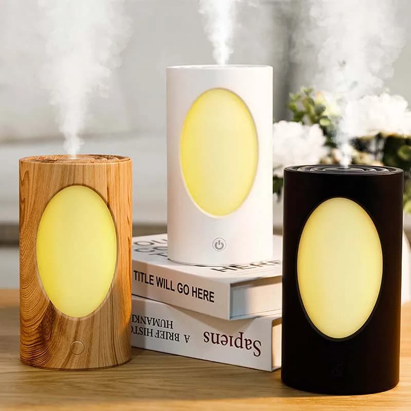 Mist Tree-Shaped Humidifier, USB-Charging Humidifier, Desktop Humidifier, LED Light Humidifier, Bedroom Humidifier