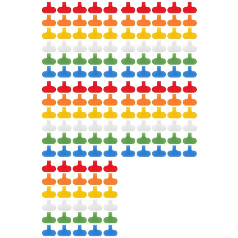 Etichette per cavi SDFC-150 PCS, etichette per cavi multicolore, etichette per cavi scrivibili per la gestione e l'identificazione dei cavi