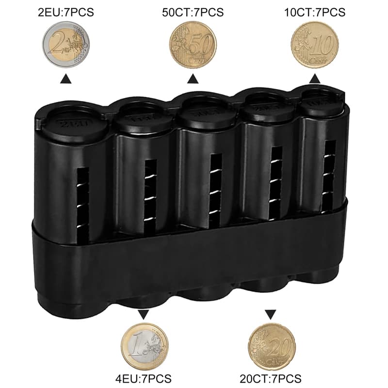 Creative Coins Purse Storage Box Euro Coin Dispenser Container Case High Quality Wallet Holders Money Boxes Bins 2023 Wholesale clutch bag