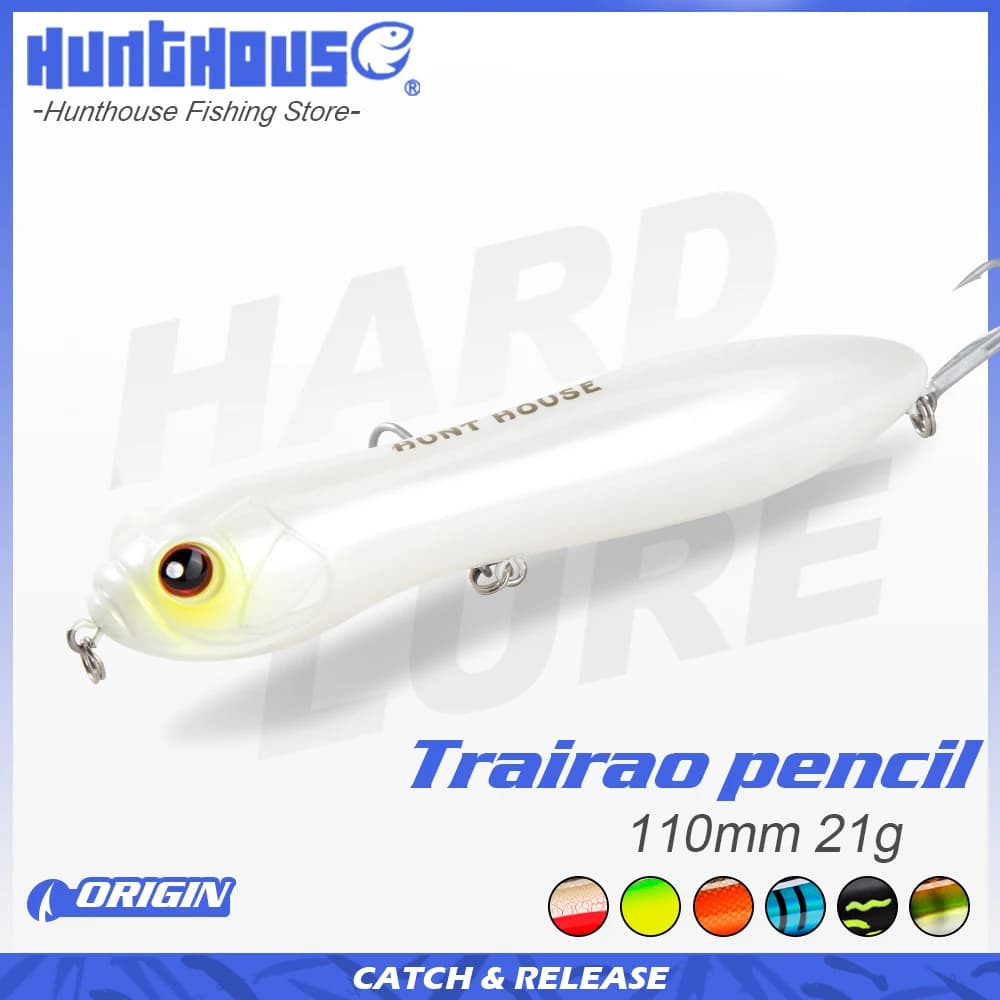 Hunthouse Topwater Matita Richiamo di Pesca 110mm 21g Acqua Dolce Galleggiante Pesca Biat Grande Palla Sonaglio Rumore Forte Per Spigola LW127