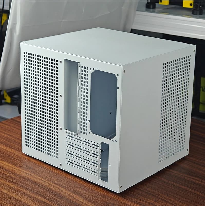 Nuovo Chassis NAS Sagittarius a 8 Dischi Aggiornato, Alimentatore ATX, Scheda Madre MATX, PCIe Full Height, Nero, Qunhui Feiniu per Archiviazione Domestica