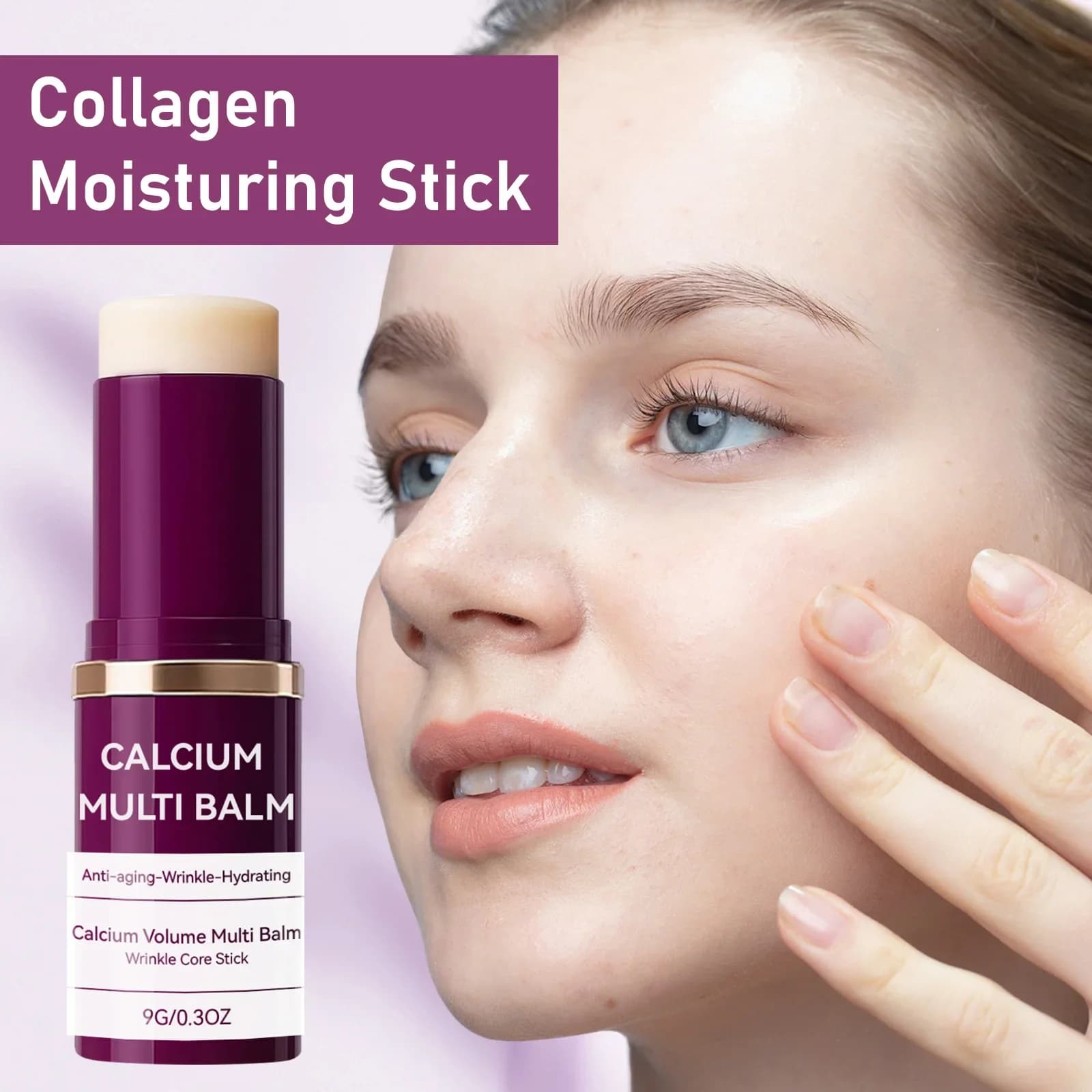 Collagen Firming Skincare Stick – Lifts & Smooths Face, Eyes & Neck, Deep Hydration, Convenient Stick Format for Daily Use