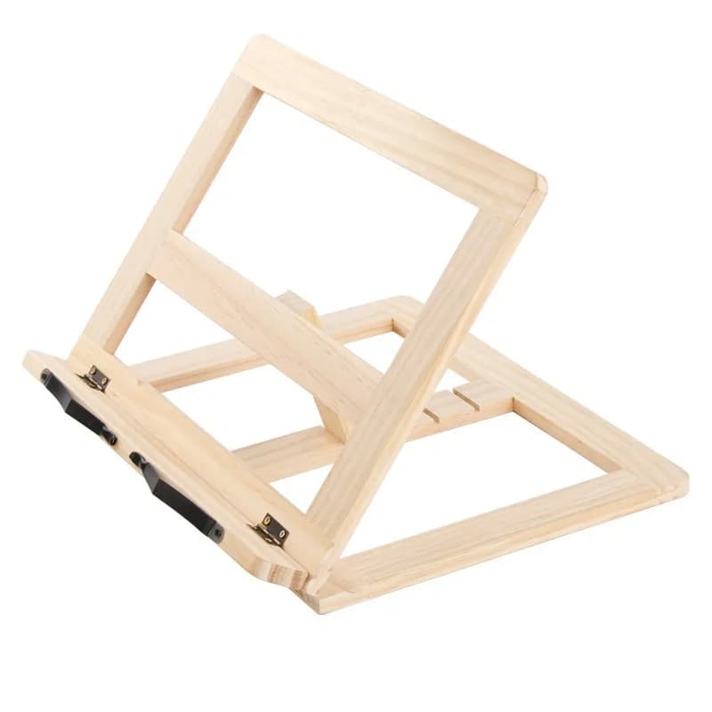 Supporto per lettura con venature del legno Scaffale per bambini Supporto per notebook per l'apprendimento Supporto per lettura Rack per notebook Artefatto Libro anti-miopia