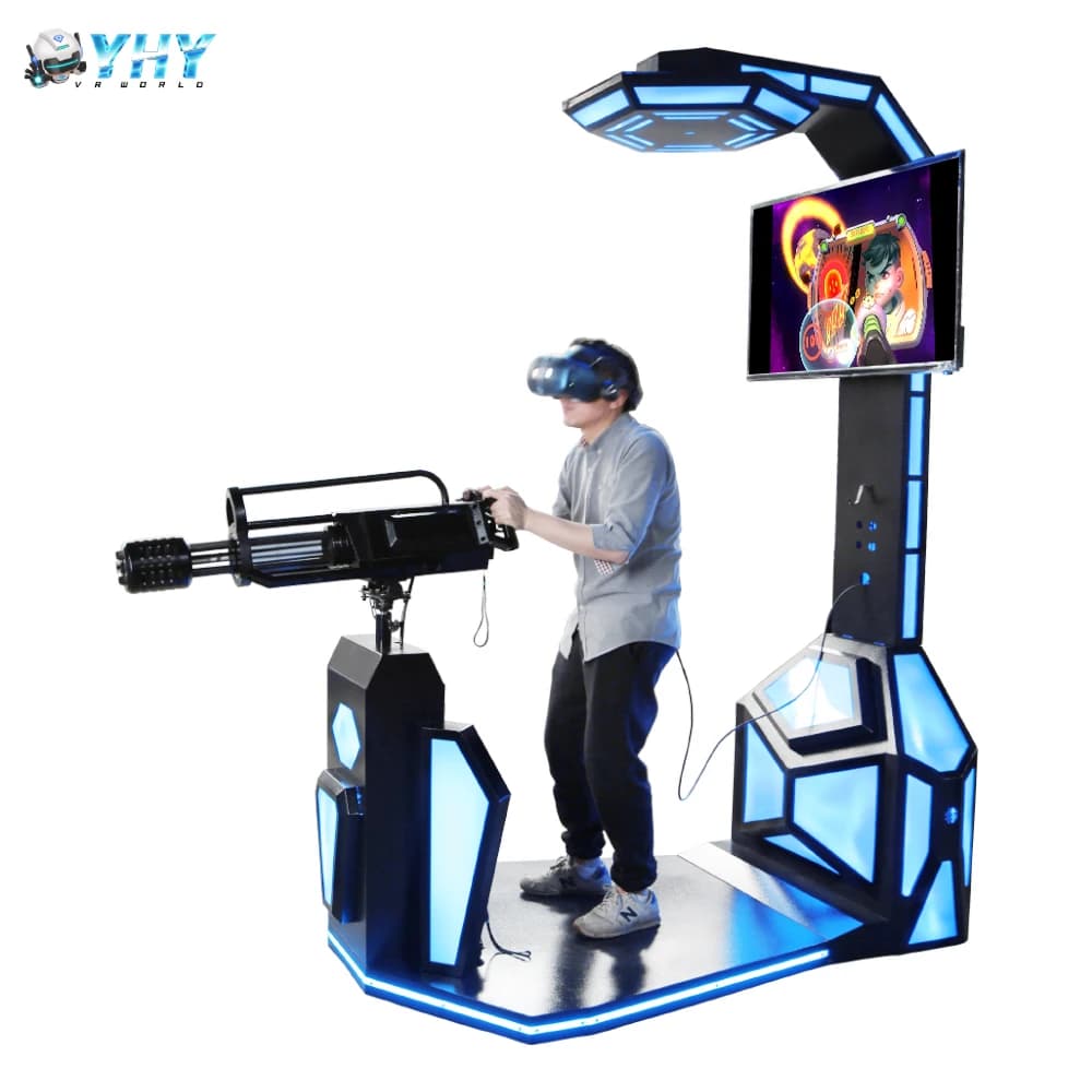 YHY COSMOS Cuffia Arcade Equipment 9D Gatling Caccia Simulazione VR Tiro Gioco 9D