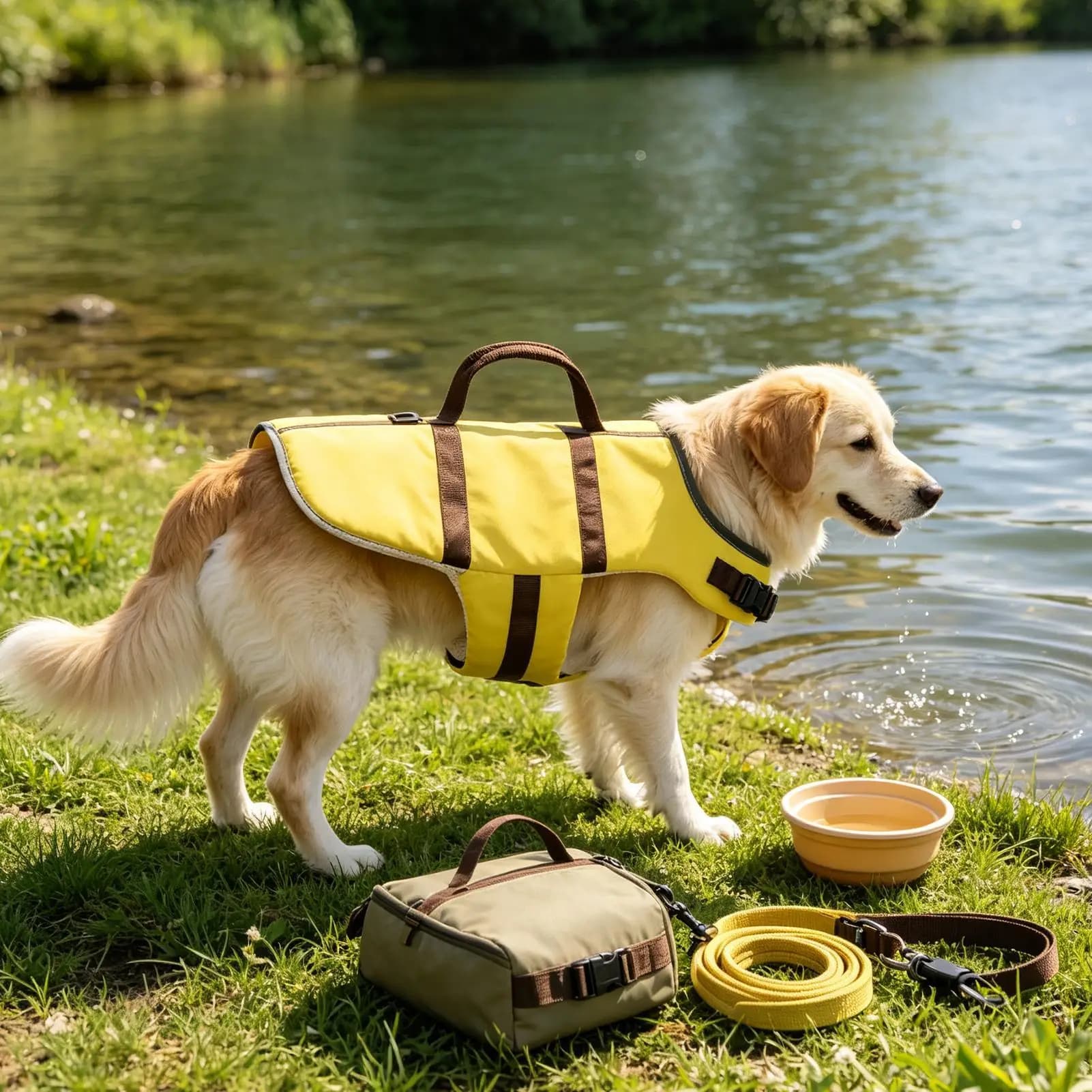 Dog Life Vest Adjustable Buckle Reflective Breathable Safety Jacket Swimming Vest Dog Accessories For Puppy Cat Pet Outdoor Sea