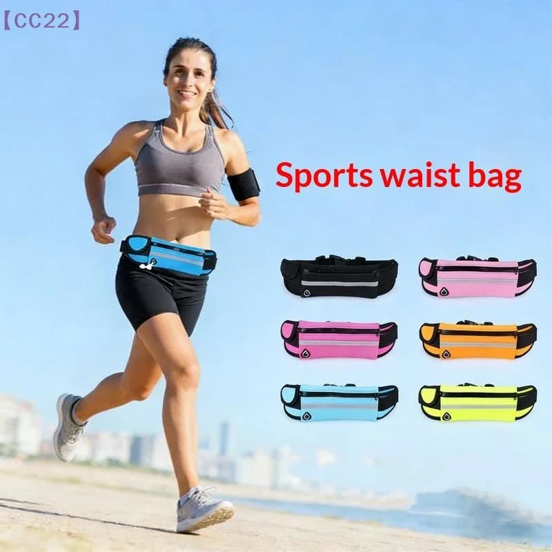 【CC22】Multifunctional Waterproof Sports Waist Bag Water Bottle Holder Portable Waist Pack Running Belt Large Capacity Phone Bag